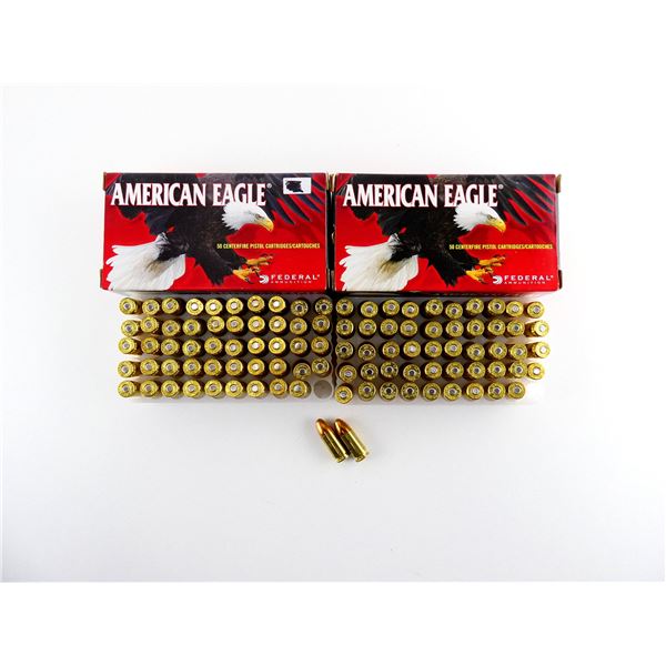 ASSORTED FEDERAL AMERICAN EAGLE 9MM LUGER AMMO LOT