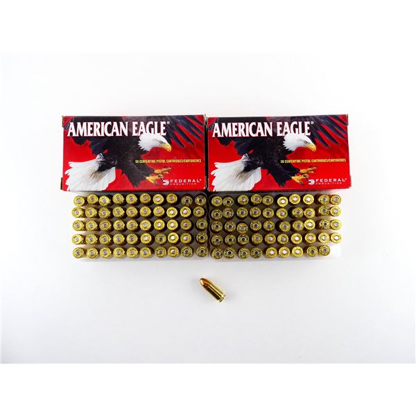 FEDERAL AMERICAN EAGLE 9MM LUGER AMMO LOT