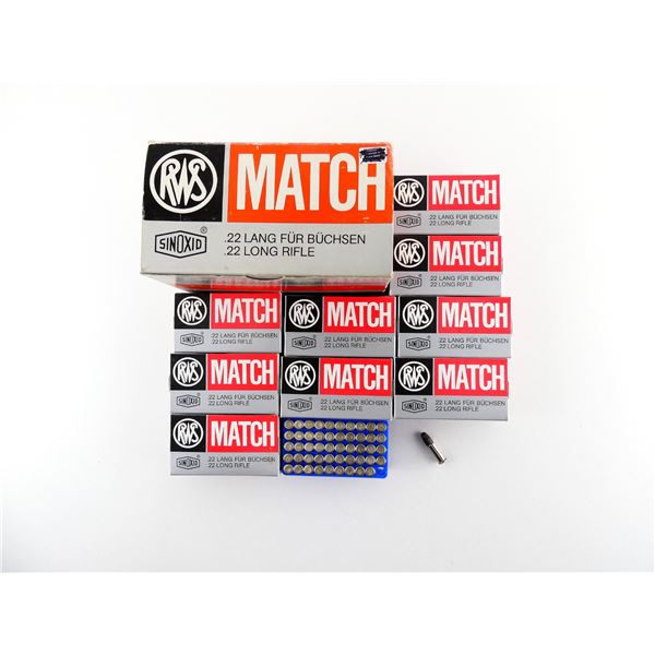 RWS MATCH .22 LR AMMO LOT