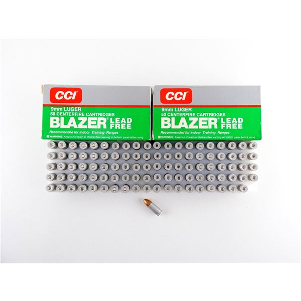 CCI BLAZER 9MM LUGER AMMO LOT