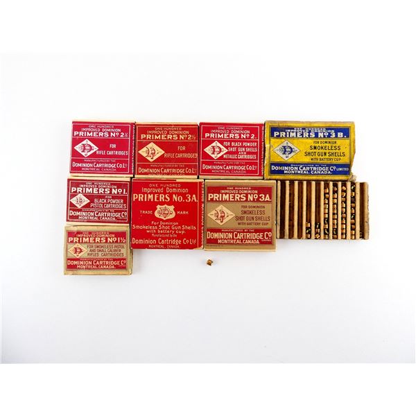 COLLECTIBLE ASSORTED DOMINION PRIMERS LOT