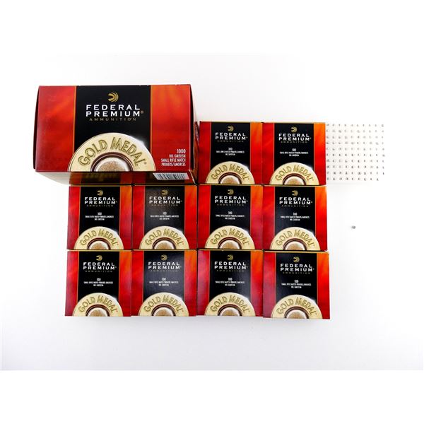 FEDERAL PREMIUM GOLD MEDAL NO. GM205M SMALL RIFLE MATCH PRIMERS LOT
