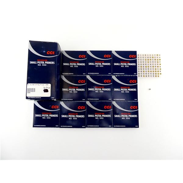 CCI NO. 550 MAGNUM SMALL PISTOL PRIMERS LOT