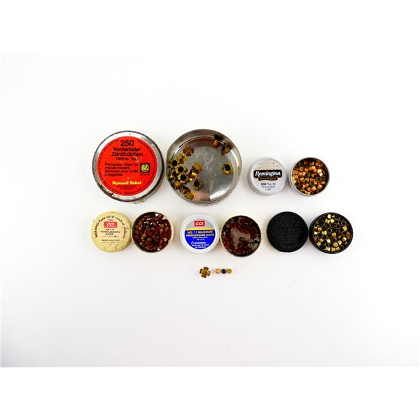 ASSORTED PERCUSSION CAPS AND MUSKET CAPS LOT