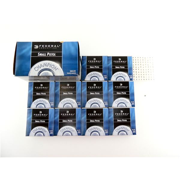 FEDERAL NO. 100 SMALL PISTOL PRIMERS LOT