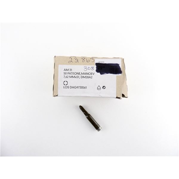 GERMAN MILITARY 7.62X51MM BLANKS LOT