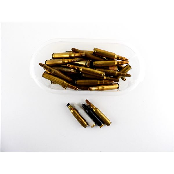 ASSORTED CANADIAN MILITARY 7.62 NATO BLANKS AND NON-PRIMED BRASS CASE LOT