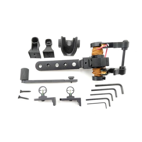 UNKNOWN CROSSBOW CRANK AND FIBER OPTIC SIGHTS LOT
