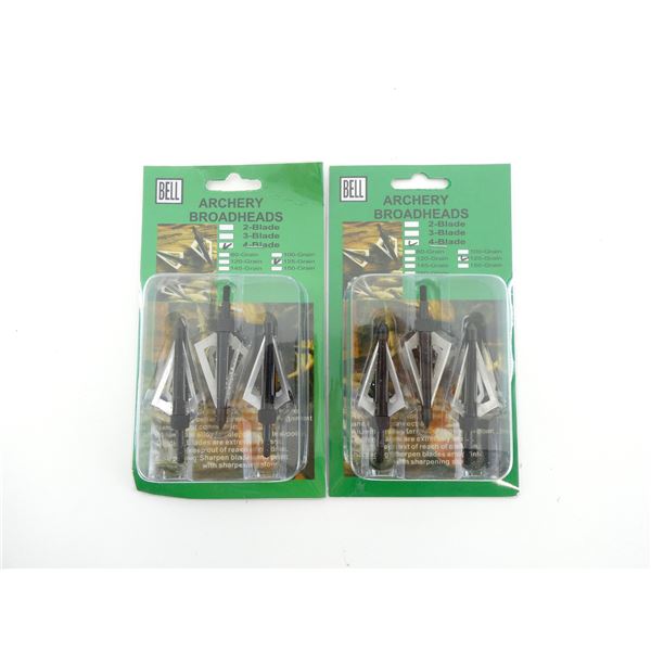 BELL ARCHERY FIXED BLADE BROADHEADS LOT
