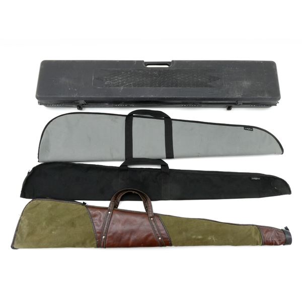 ASSORTED SOFT PADDED / HARD PADDED AND NON-PADDED RIFLE CASES LOT
