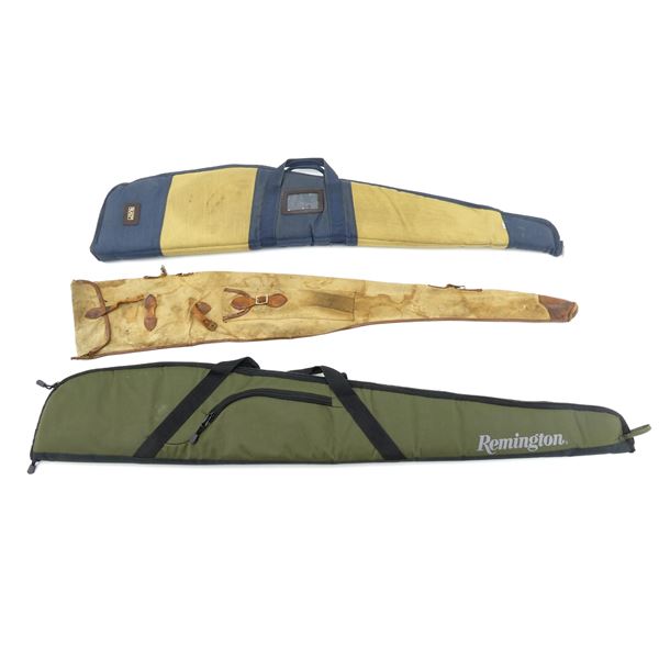 ASSORTED SOFT PADDED AND NON-PADDED RIFLE CASES LOT