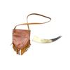 Image 2 : BLACK POWDER HORN AND POSSIBLES BAG LOT