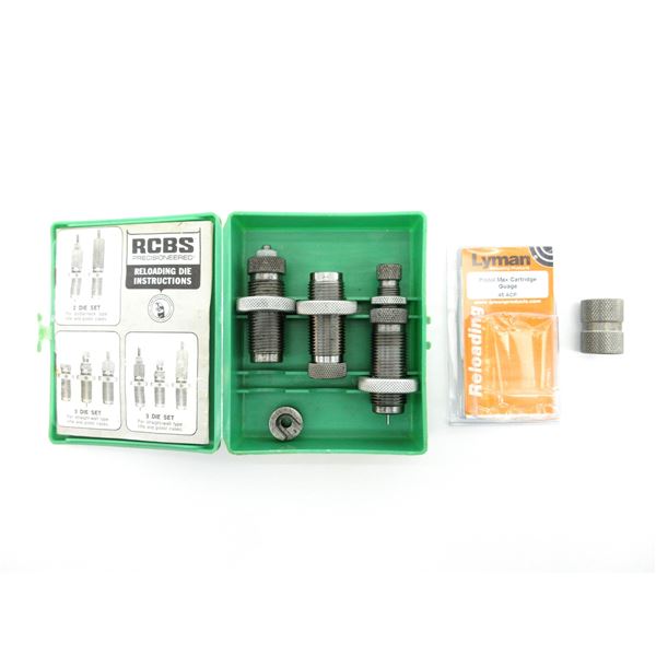 ASSORTED RELOADING DIES AND ACCESSORIES LOT