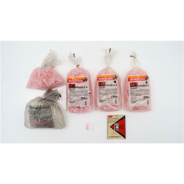 ASSORTED 28 GAUGE PLASTIC WADS, ETC. LOT