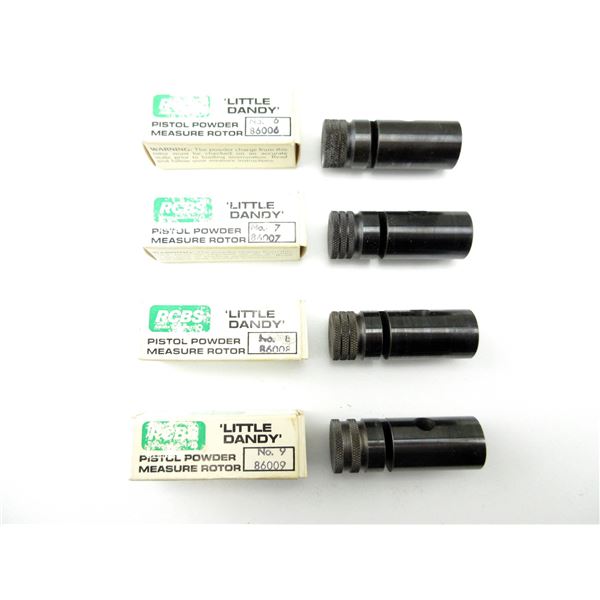 ASSORTED RCBS "LITTLE DANDY" PISTOL POWDER MEASURE ROTORS LOT