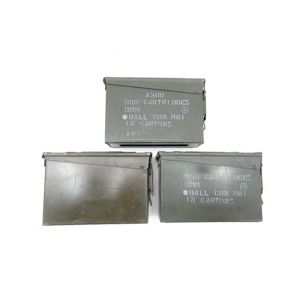 ASSORTED METAL AMMO TIN LOT