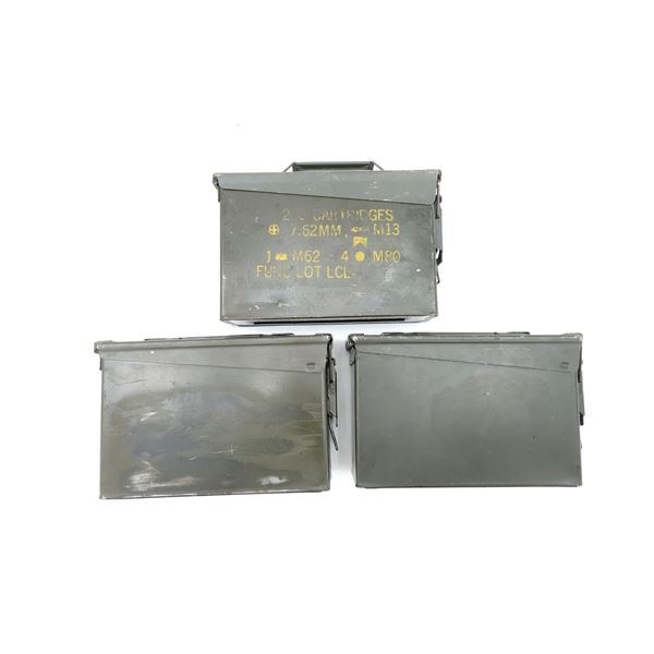 ASSORTED METAL AMMO TIN LOT