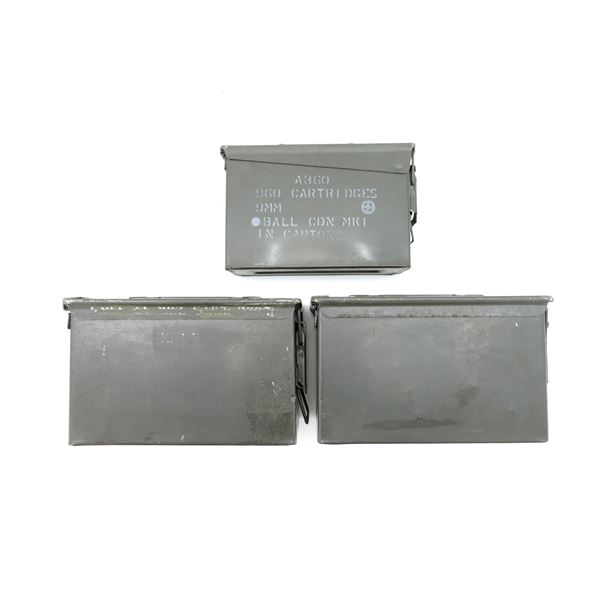 ASSORTED METAL AMMO TIN LOT