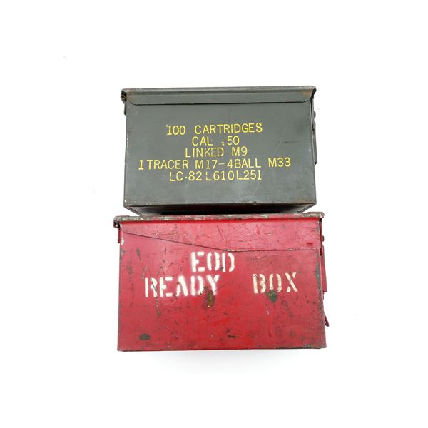ASSORTED METAL AMMO TIN LOT