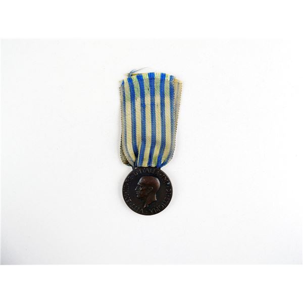 2ND ITALO-ETHIOPIAN WAR ITALIAN MILITARY COMMEMORATIVE MEDAL FOR THE EAST AFRICA CAMPAIGN 1935-1936