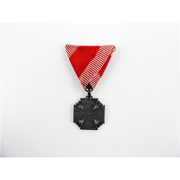 WWI AUSTRIA-HUNGARY KAISER KARL CROSS OF TROOPS MEDAL