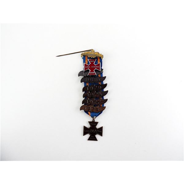 JUNIOR METHODIST ASSOCIATION LONG SERVICE MEDAL WITH SERVICE BARS