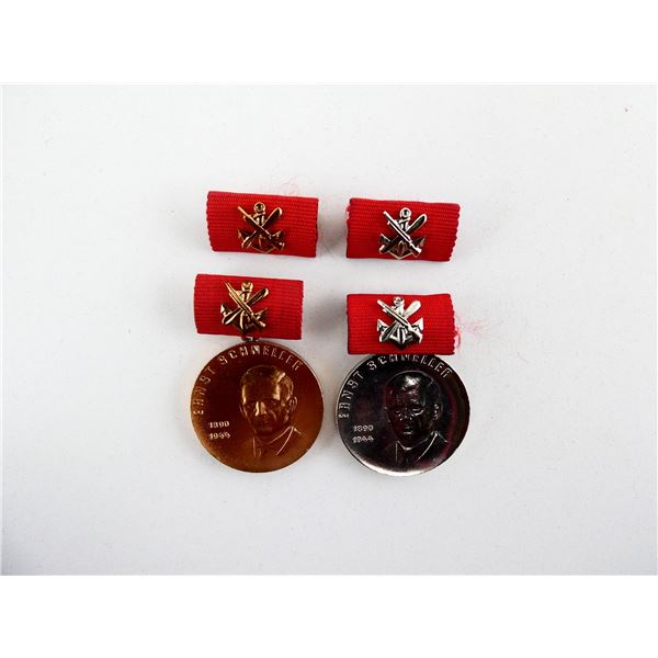 EAST GERMAN ERNST SCHNELLER MEDAL LOT