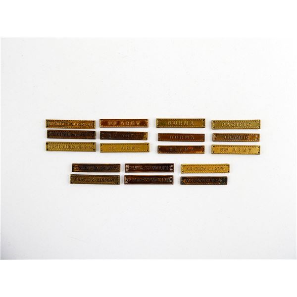 REPRODUCTION BRITISH MILITARY BRASS BARS LOT