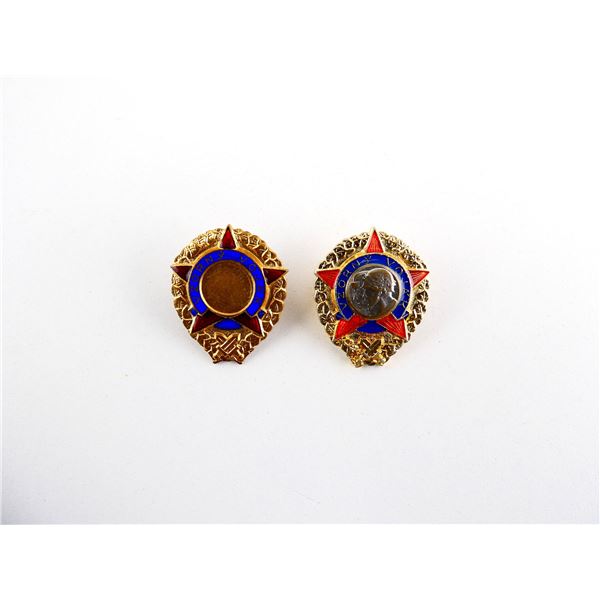 COLD WAR ERA CZECH MILITARY EXCELLENT SOLDIER BADGE LOT