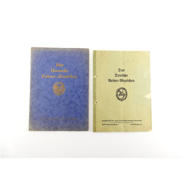 PRE-WWII / WWII GERMAN HORSE RIDING / HORSE DRIVING BADGE CERTIFICATES LOT