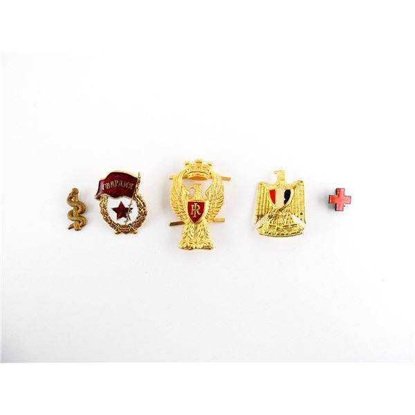 ASSORTED MILITARY BADGES AND PINS LOT