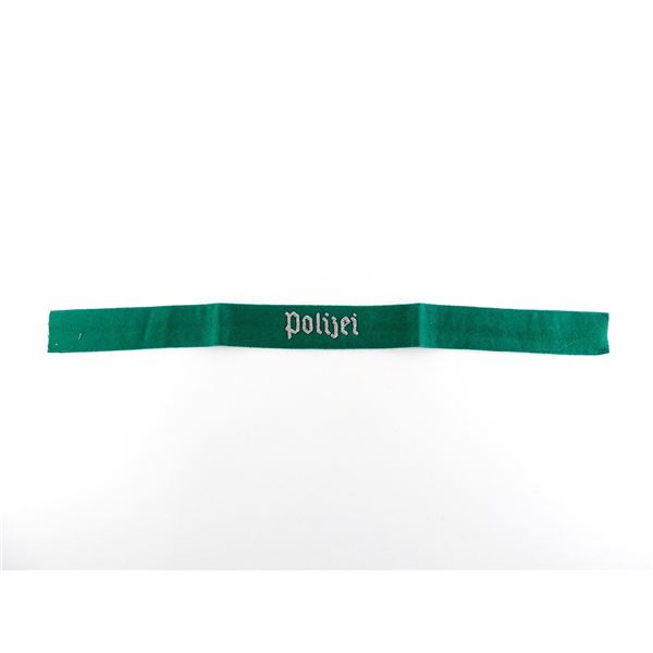 POST-WWII WEST GERMAN POLICE OFFICER'S CUFF TITLE