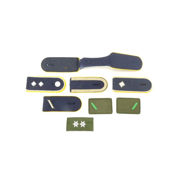 ASSORTED GERMAN MILITARY POLICE / AIR FORCE RANK BADGES / SHOULDER BOARDS LOT