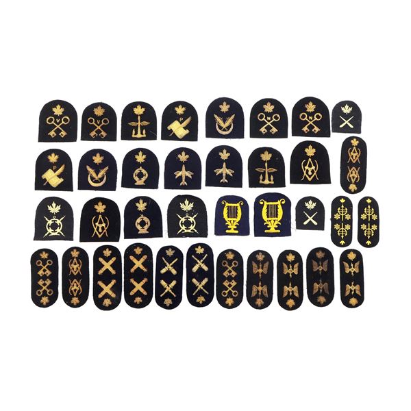 WWII ERA ROYAL CANADIAN NAVY TRADE / QUALIFICATION BADGE LOT