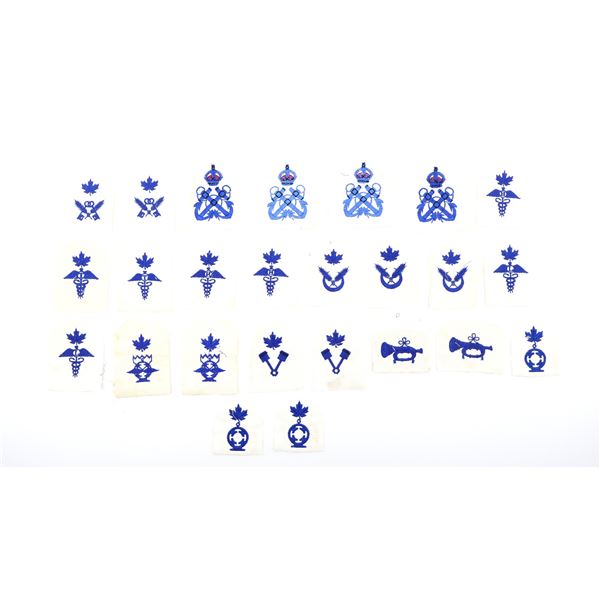 WWII / POST-WWII ROYAL CANADIAN NAVY TRADE / QUALIFICATION BADGE LOT