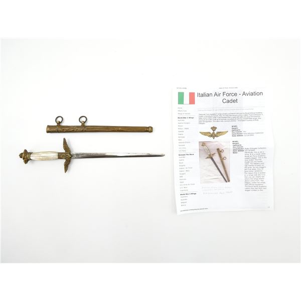 ITALIAN MODEL 1930 AIR FORCE CADET'S DRESS DAGGER