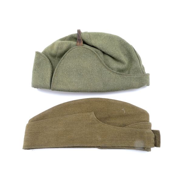 WWII ASSORTED MILITARY CAP LOT
