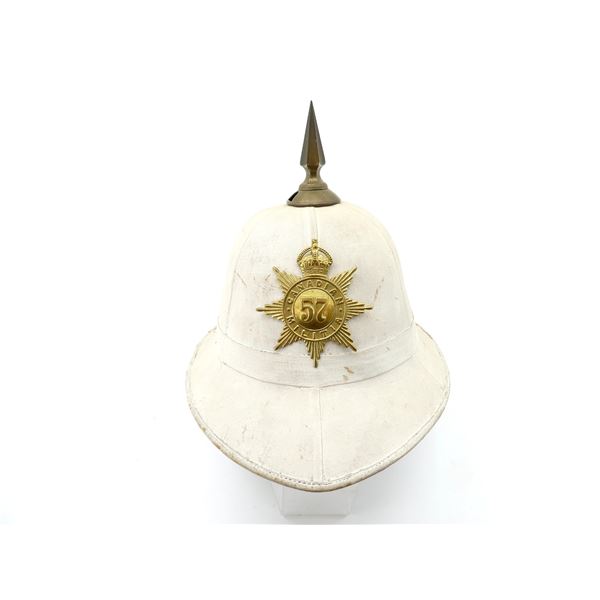 PRE-WWI / WWI ERA 57TH REGIMENT WOLSELEY PITH HELMET