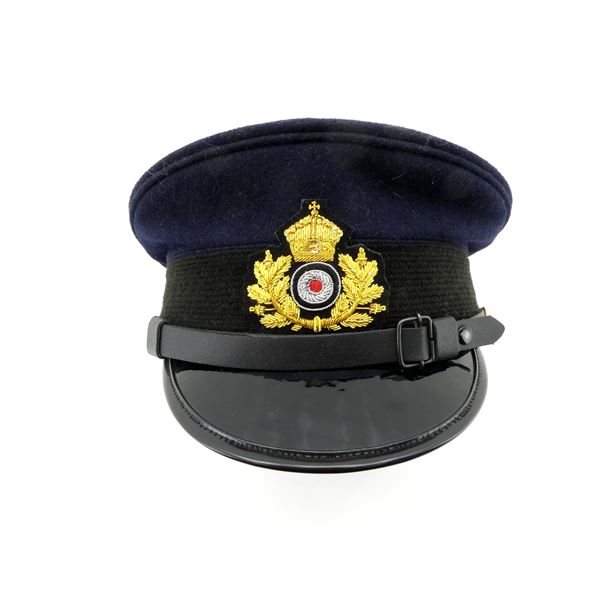 REPRODUCTION GERMAN MILITARY OFFICER'S PEAKED CAP