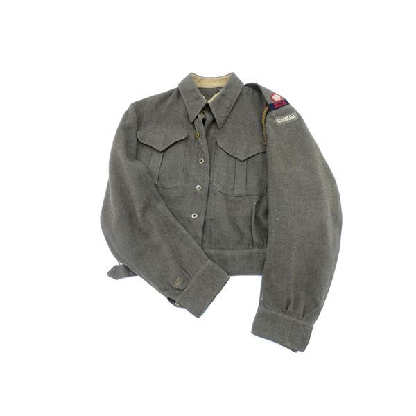 WWII ROYAL CANADIAN ARTILLERY BATTLE DRESS TUNIC