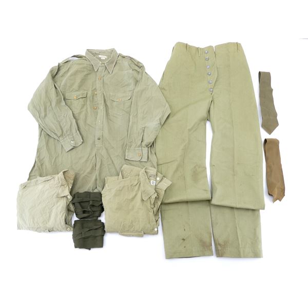 WWII ERA CANADIAN MILITARY CLOTHING LOT