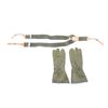 Image 1 : EAST GERMAN MILITARY SUSPENDERS AND CAMO WINTER GLOVES LOT