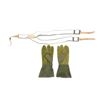 Image 2 : EAST GERMAN MILITARY SUSPENDERS AND CAMO WINTER GLOVES LOT