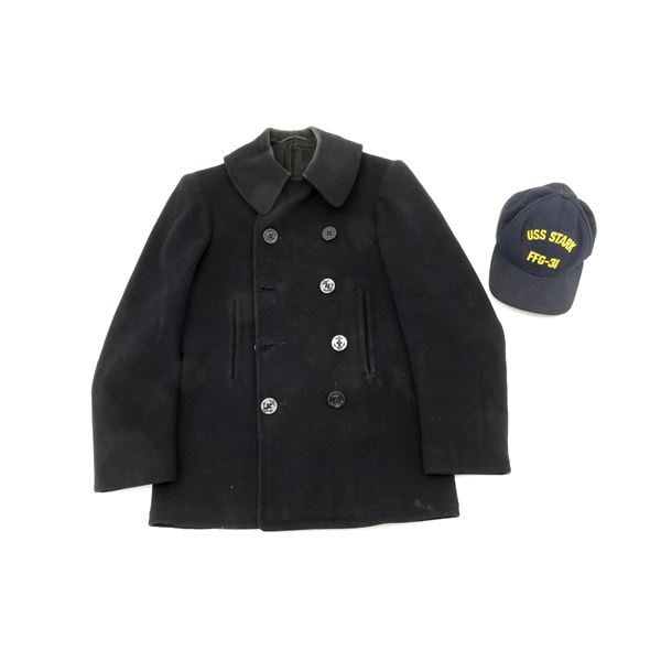 WWII U.S. NAVY PEACOAT, ETC. LOT