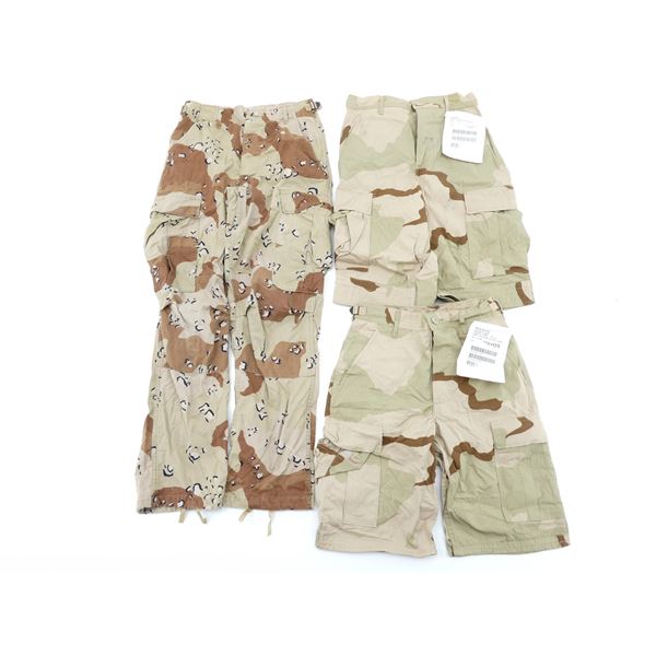 U.S. MILITARY DESERT CAMO COMBAT SHORTS / PANTS LOT
