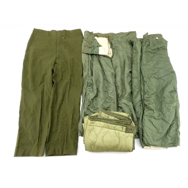 U.S. MILITARY COLD WEATHER TROUSER / LINERS LOT