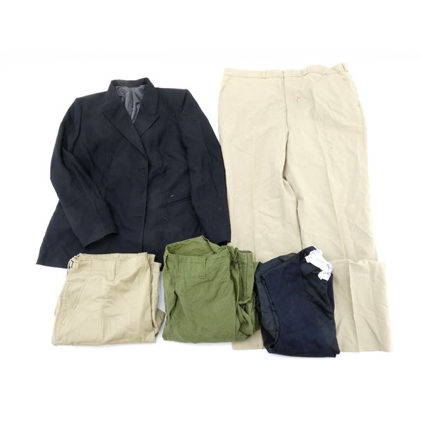 ASSORTED MILITARY UNIFORM CLOTHING LOT