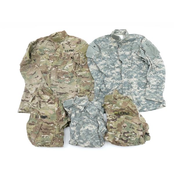 ASSORTED U.S. MILITARY CAMO COMBAT SHIRTS LOT