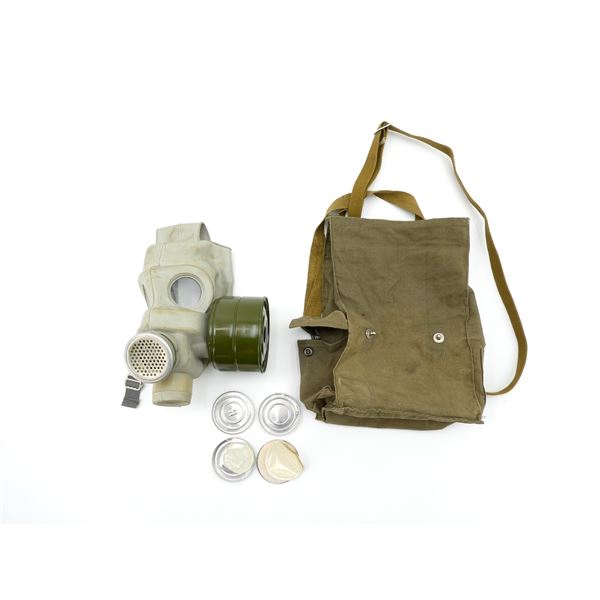 RUSSIAN MILITARY PMG GAS MASK, ETC. LOT