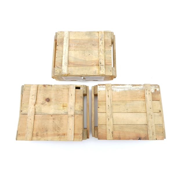 CHINESE MILITARY WOODEN AMMO CRATE LOT
